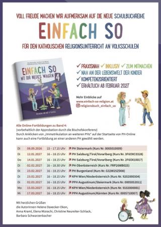 Fortbildungen Schulbuchreihe Einfach so 4 2026