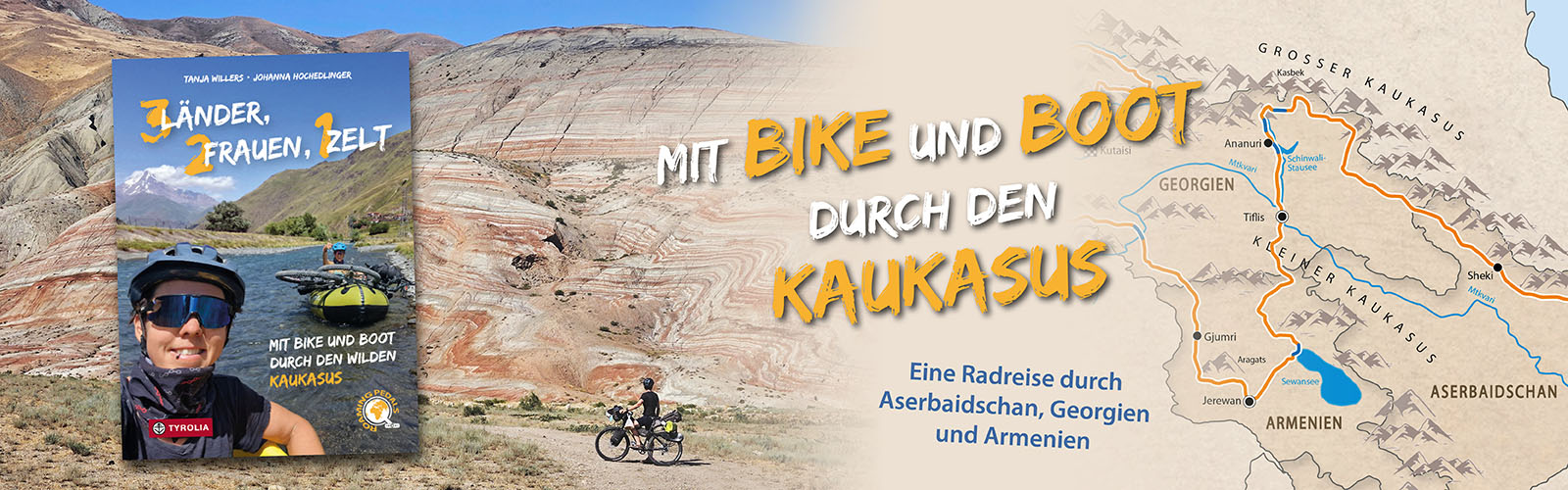Banner Bild 3 Länder, 2 Frauen, 1 Zelt